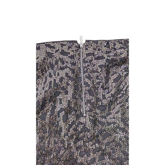 1. State Women Black Sequin Embellished Pencil Cut Mini Skirt Size Large - Picture 3 of 9